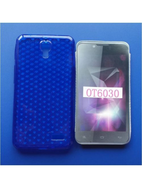 Funda TPU Alcatel Idol 6030D Orange San Remo azul