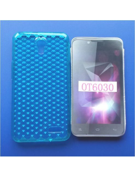 Funda TPU Alcatel Idol 6030D Orange San Remo celeste