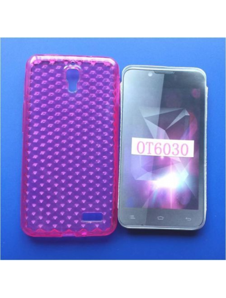 Funda TPU Alcatel Idol 6030D Orange San Remo rosa