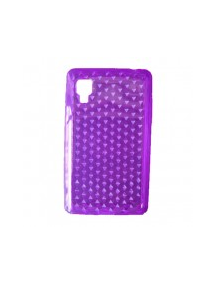 Funda TPU LG LG Optimus L4 II E440 lila