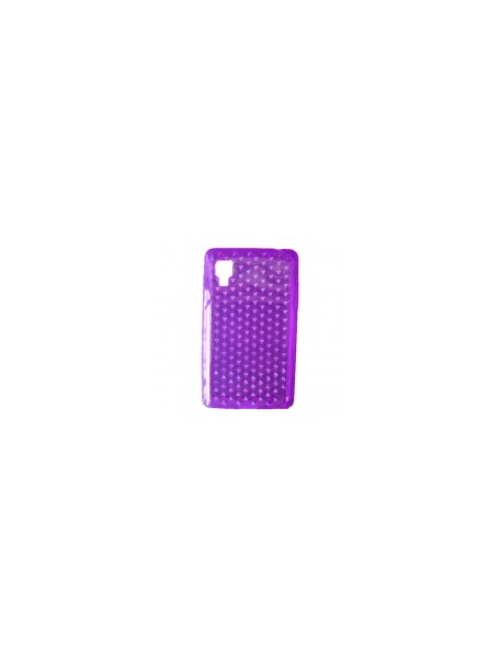 Funda TPU LG LG Optimus L4 II E440 lila