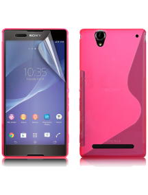 Funda TPU S-case Sony Xperia L C2105 rosa