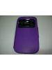 Funda libro TPU S-view solapa tras. Samsung Galaxy Young 2 lila