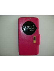 Funda libro TPU S-view LG L Bello D331 rosa