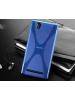 Funda TPU X-case Sony Xperia T2 Ultra D5303 D5306 azul