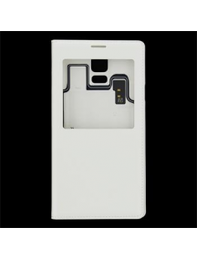 Funda libro S-View Samsung EF-CG900BWE Galaxy S5 G900 blanca