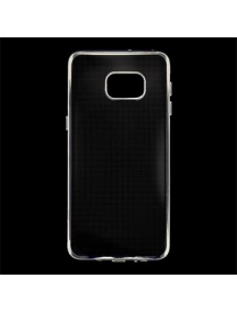 Funda TPU Samsung Galaxy S6 Edge Plus G928 transp. - plata