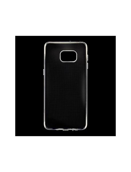 Funda TPU Samsung Galaxy S6 Edge Plus G928 transp. - plata