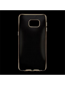 Funda TPU Samsung Galaxy S7 G930 transp. - dorada