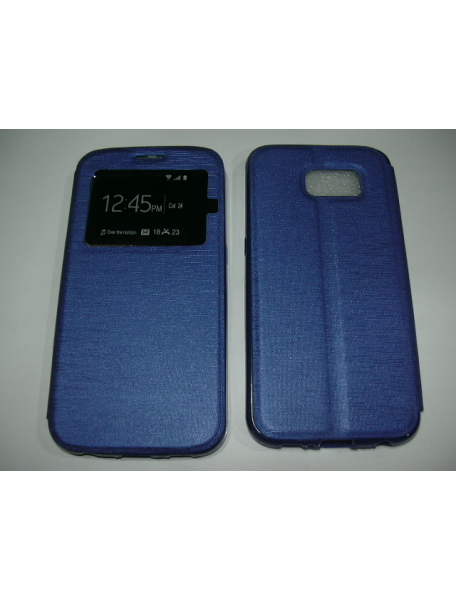 Funda libro TPU S-view imán Samsung Galaxy S7 Edge G935 azul