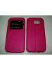 Funda libro TPU S-view imán Samsung Galaxy S6 Edge G925 rosa