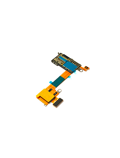 Cable flex de SIM + micro SD Sony Xperia M2 Aqua D2403