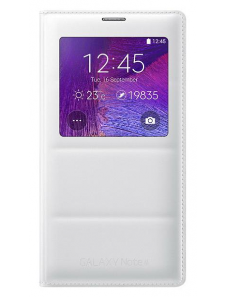 Funda libro S-view Samsung EF-CN910BWE Galaxy Note 4 N910F blanc