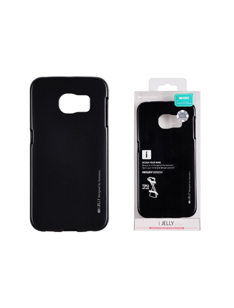 Funda TPU Goospery i-Jelly Samsung GalaxyS6 Edge G925 negra