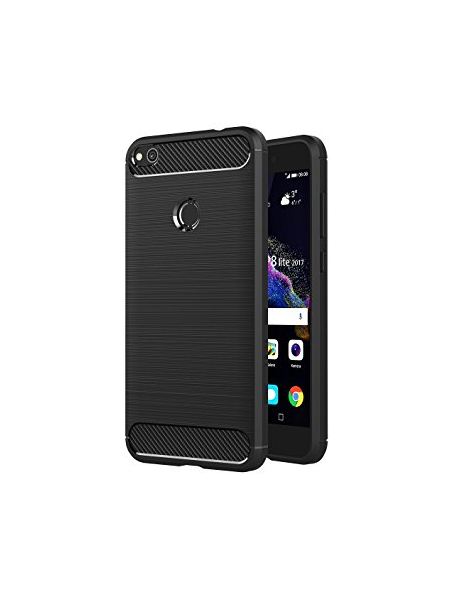 Funda TPU Carbon Huawei P8 lite 2017 negra