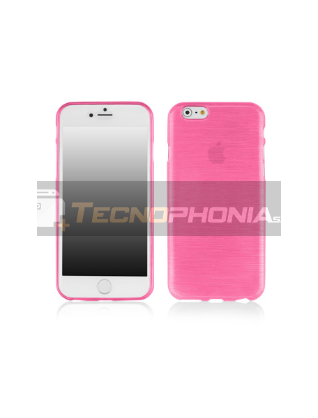 Funda TPU Metallic iPhone 6 Plus - 6S Plus rosa