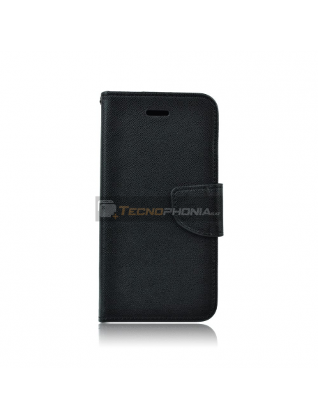 Funda libro TPU Canvas Sony Xperia XA1 Ultra G3221 - G3226 negra