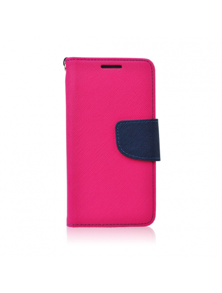 Funda libro TPU Fancy Samsung Galaxy J4 Plus J415 rosa - azul