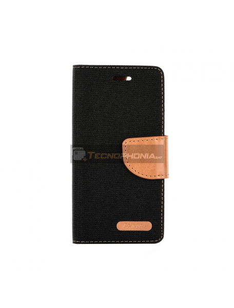 Funda libro Goospery Canvas Samsung Galaxy J4 Plus J415 negra