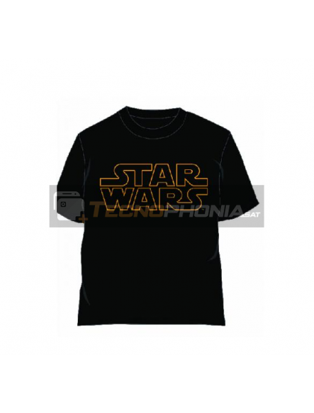 Camiseta Star Wars logo amarillo talla XS