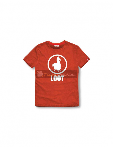 Camiseta Fortnite - Loot Talla S roja