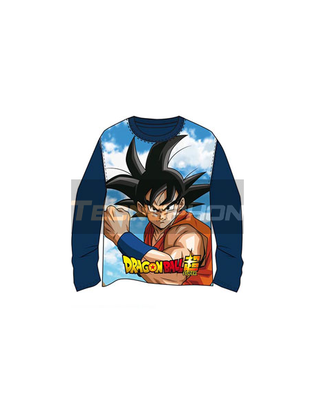 Camiseta niño manga larga DragonBall Z azul marino T8