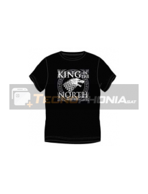 Camiseta manga corta Juego de tronos - King in the north Talla L