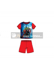 Pijama niño verano Avengers rojo SE7382 4 años