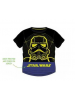 Camiseta niño manga corta Star Wars - Stormtrooper negra - azul 8 años