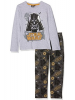 Pijama manga larga niño Star Wars - Darth Vader gris estampado 6 años 116cm