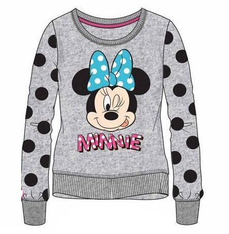 Sudadera Minnie Mouse Gris Lunares 2 Anos