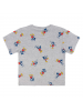 Camiseta Mickey Disney premium gris - azul 3 años