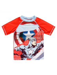 Camiseta niño lycra baño Marvel Los Vengadores Avengers - Capitán América Talla 5