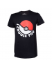 Camiseta manga corta Pokemon Pokeball negra Talla M