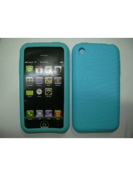 Funda silicona Apple iPhone turquesa