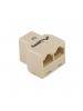 Adaptador splitter Lamberg AD-RJ45-2RJ45-OU hembra RJ45 a 2 puertos hembras RJ45