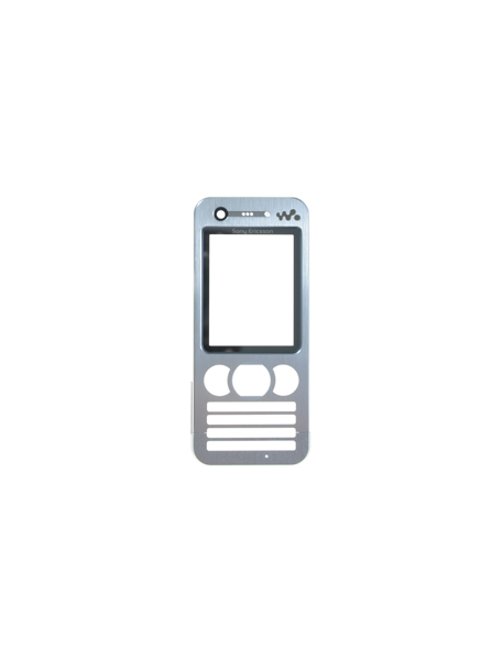 Carcasa frontal Sony Ericsson W890i plata