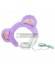 Auriculares infantiles GJBY Plush Bear lila