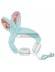 Auriculares infantiles GJBY Plush Rabbit celeste