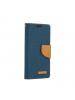 Funda libro TPU Canvas Samsung Galaxy A12 A125 azul marino