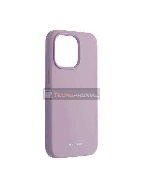 Funda TPU Goospery Silicone iPhone 13 Pro lila