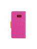 Funda Libro TPU Canvas Samsung Galaxy A15 4G A155 - A15 5G A156 rosa - camel