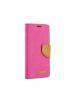 Funda Libro TPU Canvas Samsung Galaxy A15 4G A155 - A15 5G A156 rosa - camel