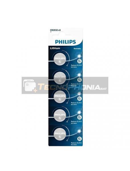 Pila de botón Philips CR2032 Litio 3v