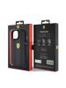 Funda TPU + piel PU Ferrari FEHCP15SP3GRK iPhone 15 negra