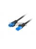 Cable de red latiguillo RJ45 Lanberg Categoria 6a 20M negro