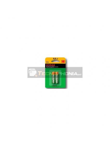 Pila recargable Kodak Ni-Mh AA LR6 2600mAh Pack 2