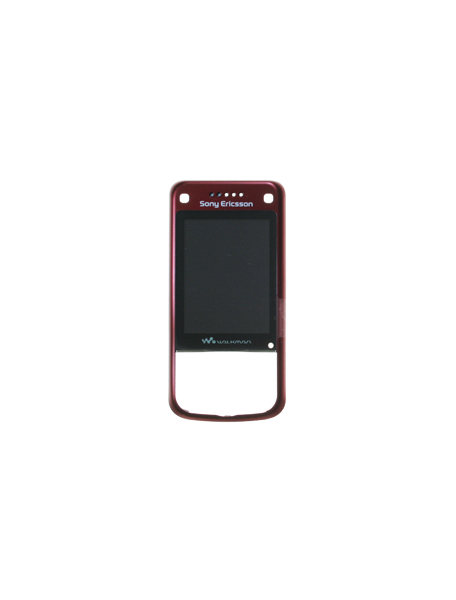 Carcasa frontal Sony Ericsson W760i rojo