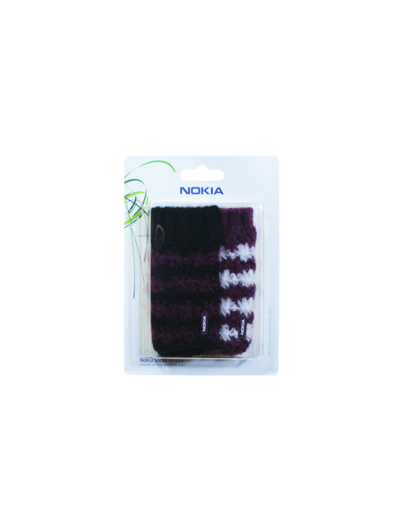 Funda - calcetín Nokia CP-221 lila- negra y lila-blanca