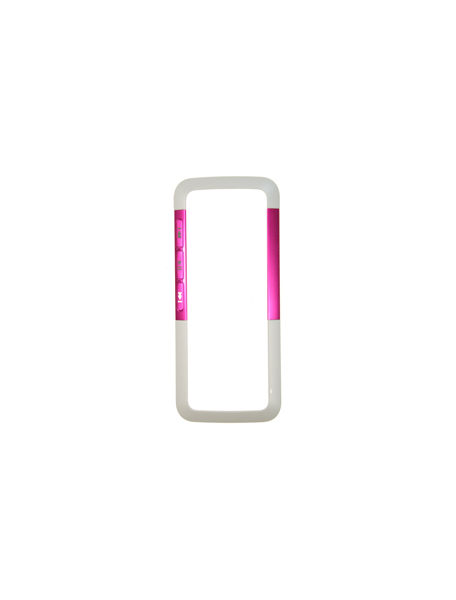 Carcasa frontal Nokia 5310 blanca - rosa